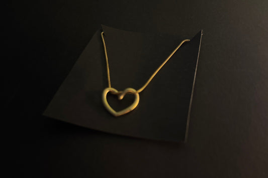 Open Heart Pendant Necklace