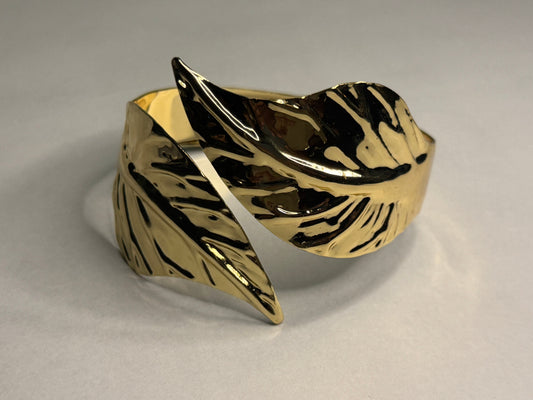 Gold Leaf Cuff Bracelet